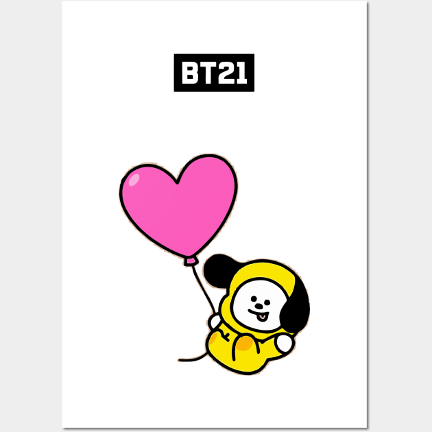 bt21 bts exclusive design 65 Wall Art by Typography Dose